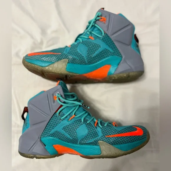Nike Lebron 12 xii GS NSRL Hyper Turquoise shoes